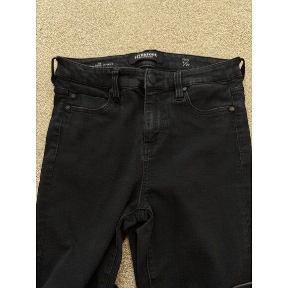 Liverpool Los Angeles High-Rise Ankle Jeans Black Women’s Size 4P (27) - Picture 12 of 12